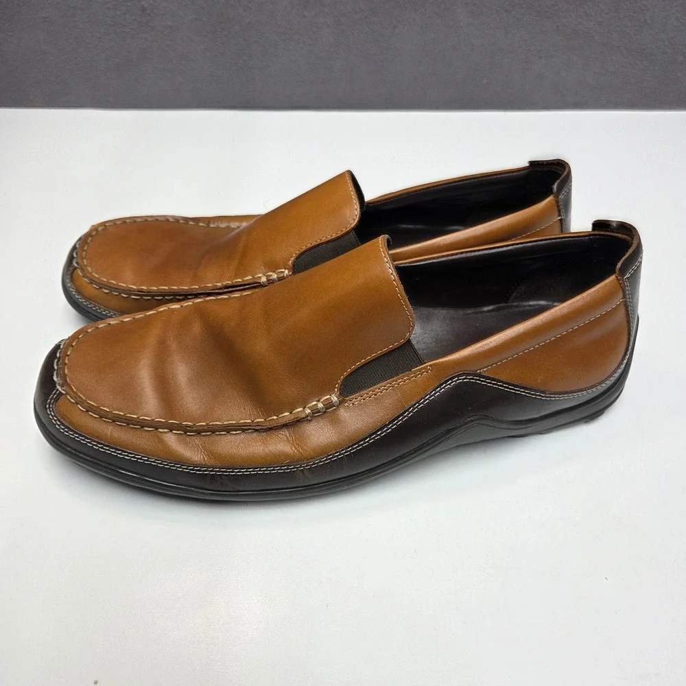 Cole Haan Grant Mens Brown Leather Driving Loafers C03559 Size 13 M